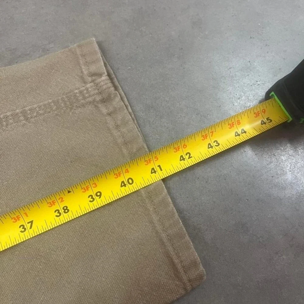 Vintage wrangler men's tan carpenter pants workwear loop 34